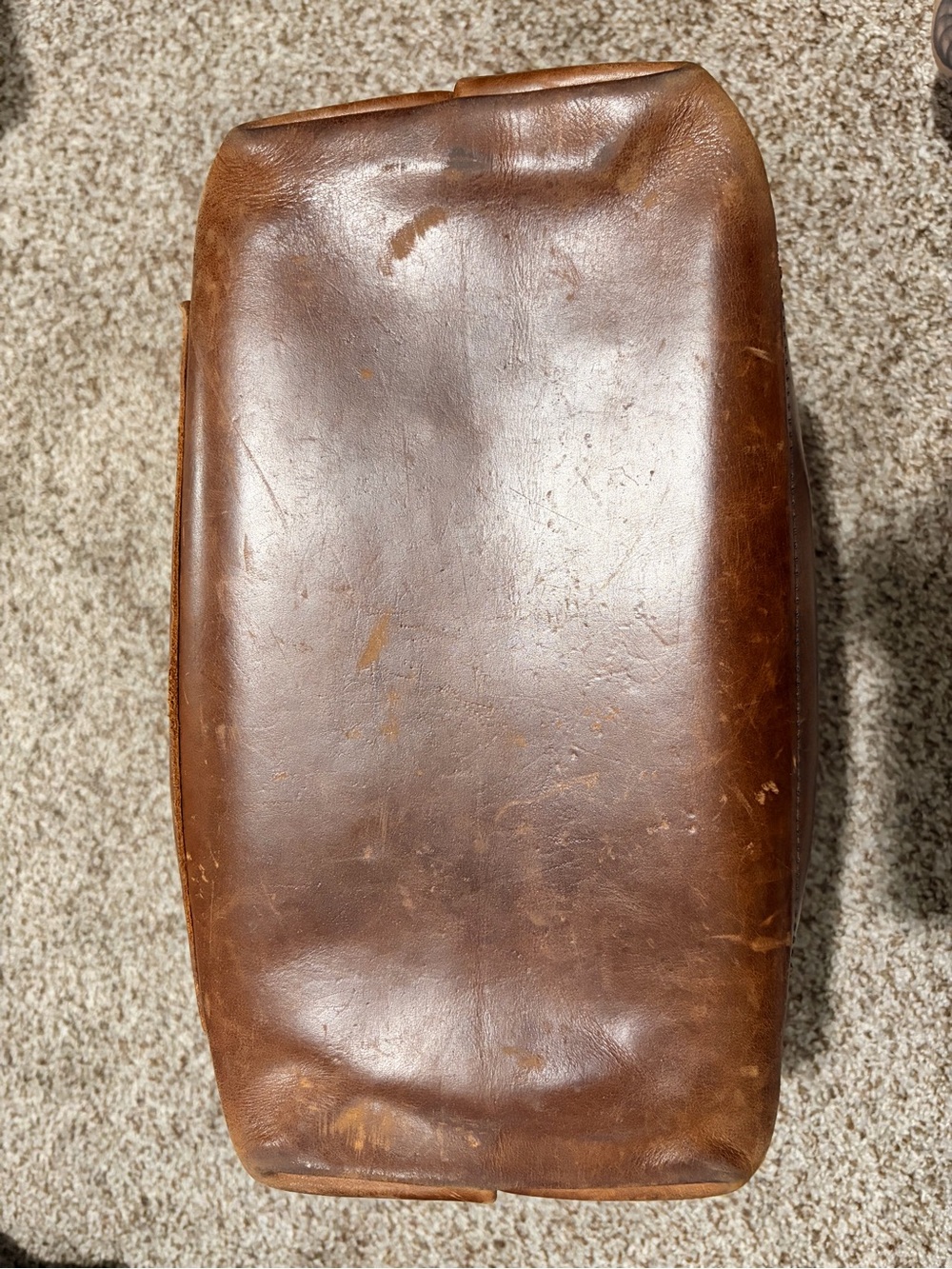 River City Classic Brown Leather Tote Bag - Picture 7 of 9